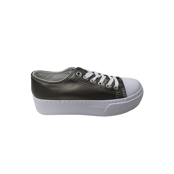 Zapatilla Ecocuero Plata