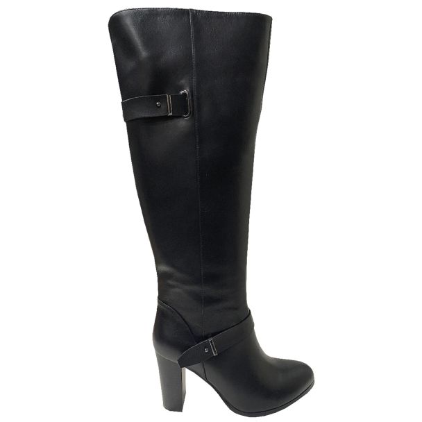 Bota Cuero Negro