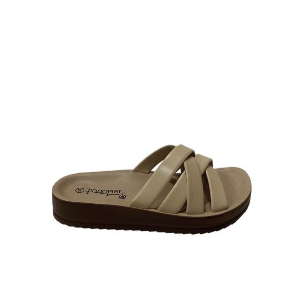 Sandalia Ecocuero Beige
