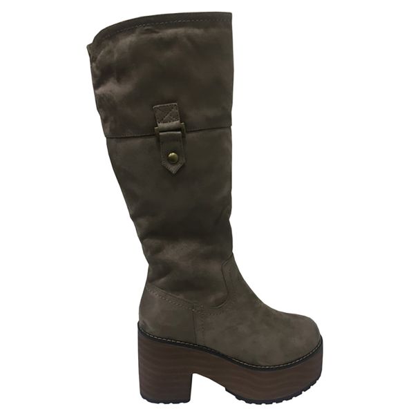 Bota Gamuza Ecológica Beige