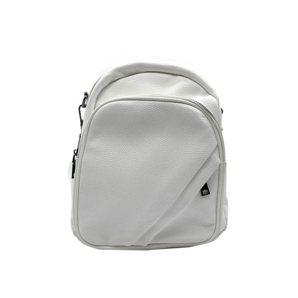 Mochila Cuero Blanco CRU74