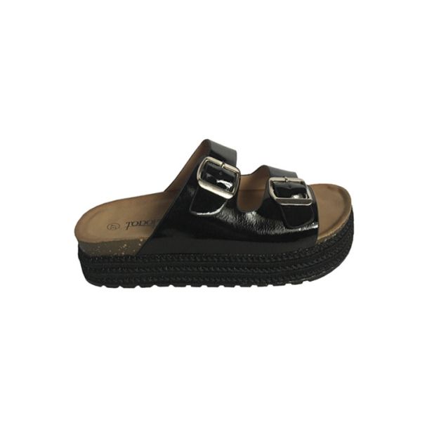 Sandalia Ecocuero Negro