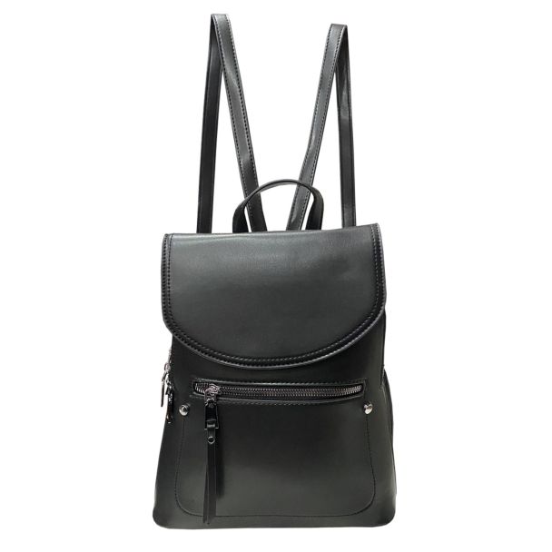 Mochila Cuero Ecológica Negro