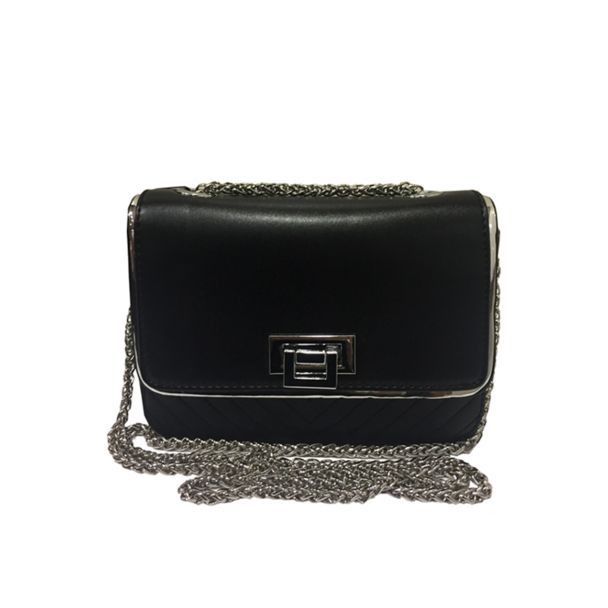 Cartera Cuero Negro