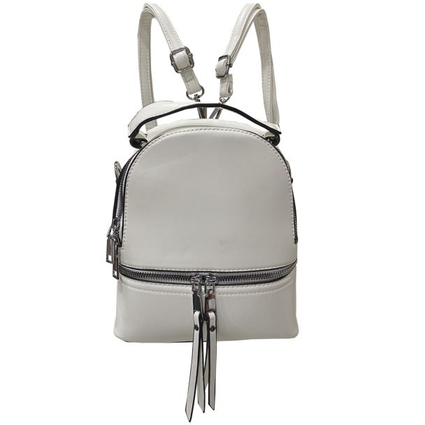Mochila Cuero Ecológica Blanco