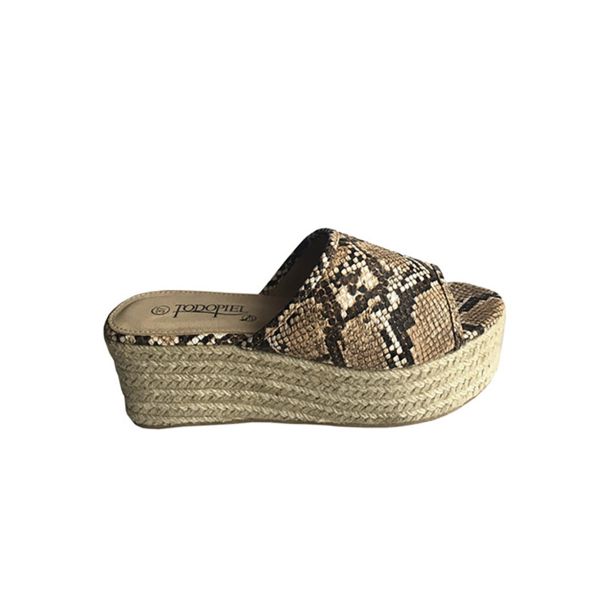 Sandalia Ecocuero Beige