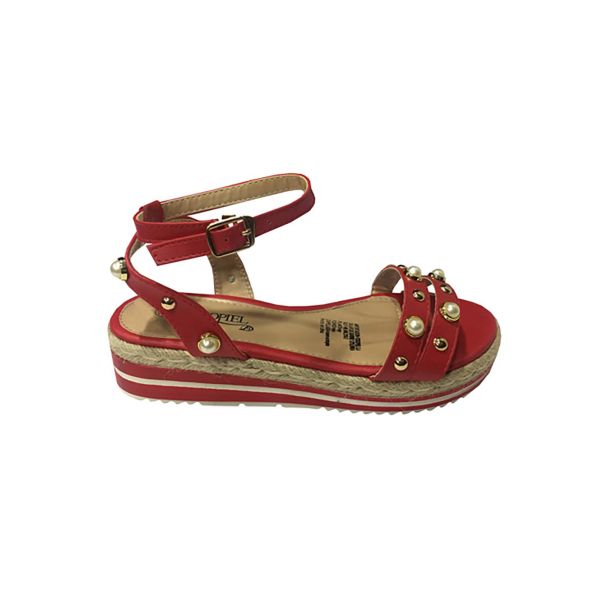 Sandalia Ecocuero Rojo