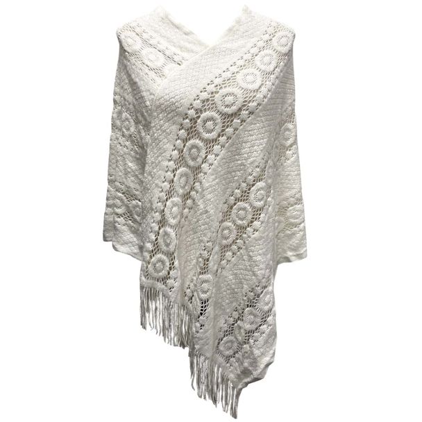 Poncho Blanco Invierno