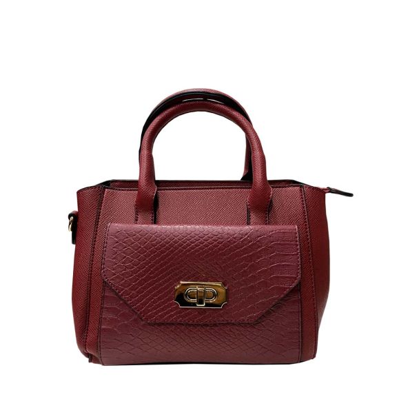 Cartera Cuero Ecológica Burdeo
