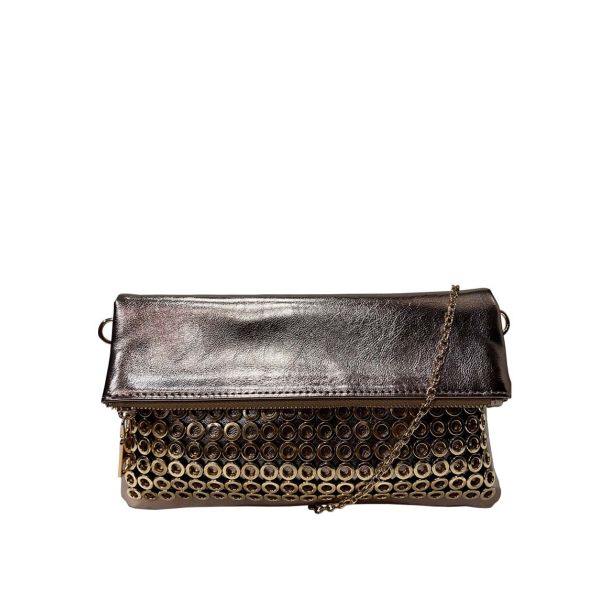 Cartera Cuero Ecológica Dorado