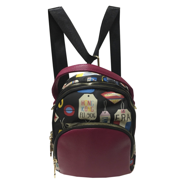 Mochila Cuero Ecológica Rosado