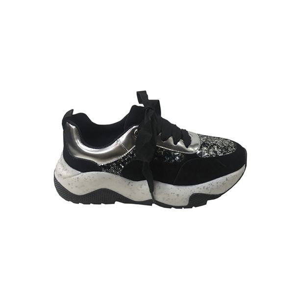 Zapatilla Ecocuero Negro