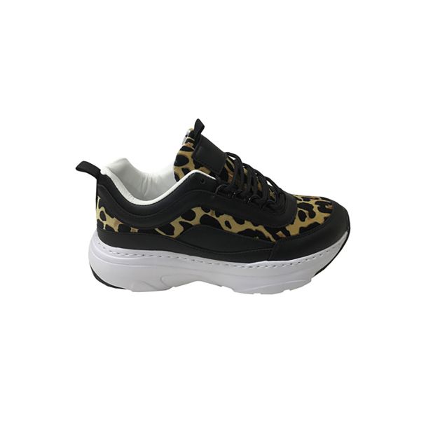 Zapatilla Ecocuero Negro