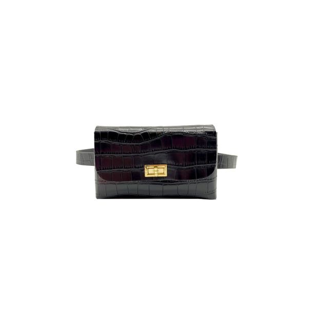 Riñonera Ecocuero Negro CRX13