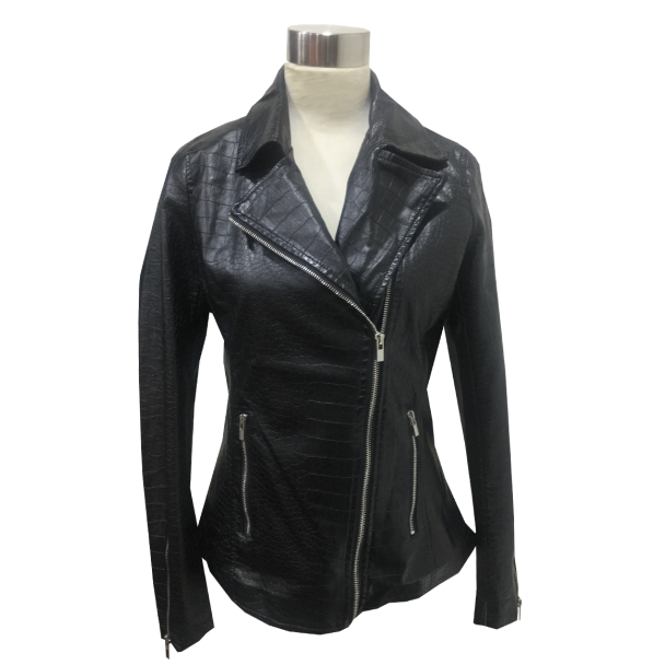 Chaqueta Ecocuero Negro