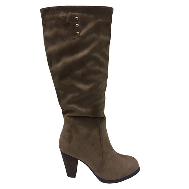 Bota Gamuza Ecológica Beige