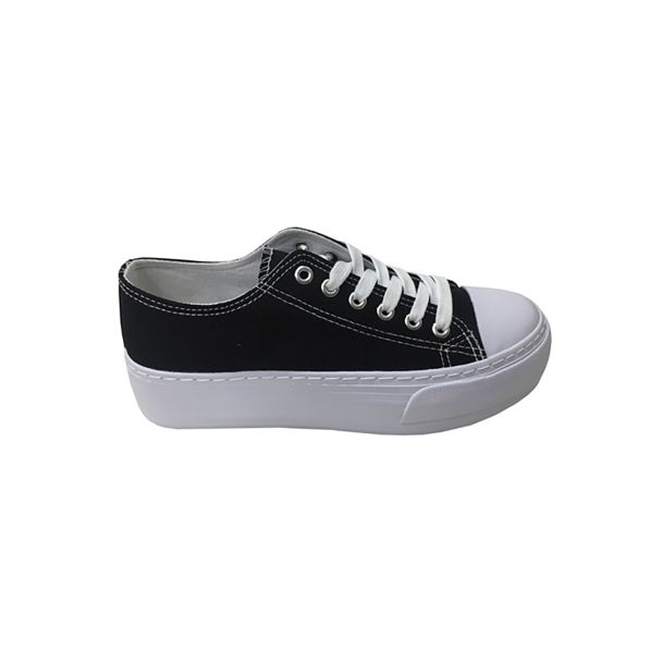 Zapatilla Tela Negro