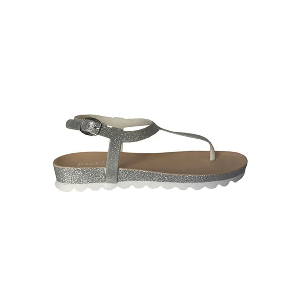 Sandalia Ecocuero Plata