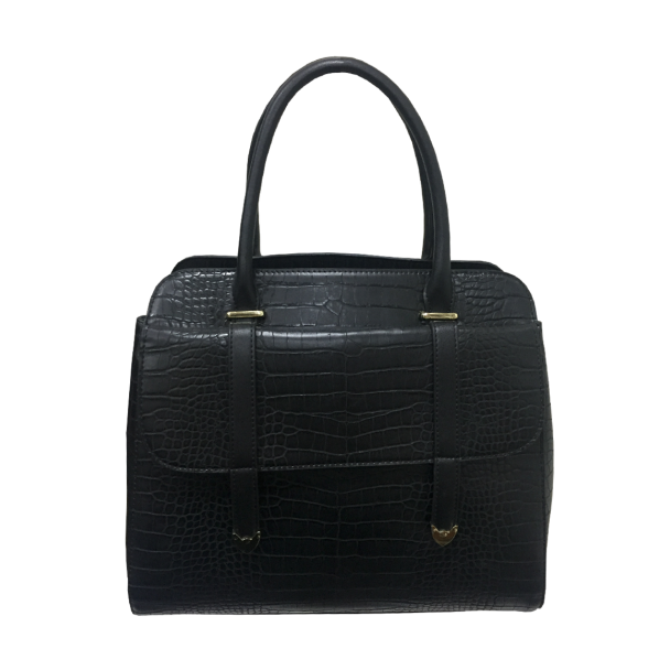 Cartera Cuero Ecológica Negro