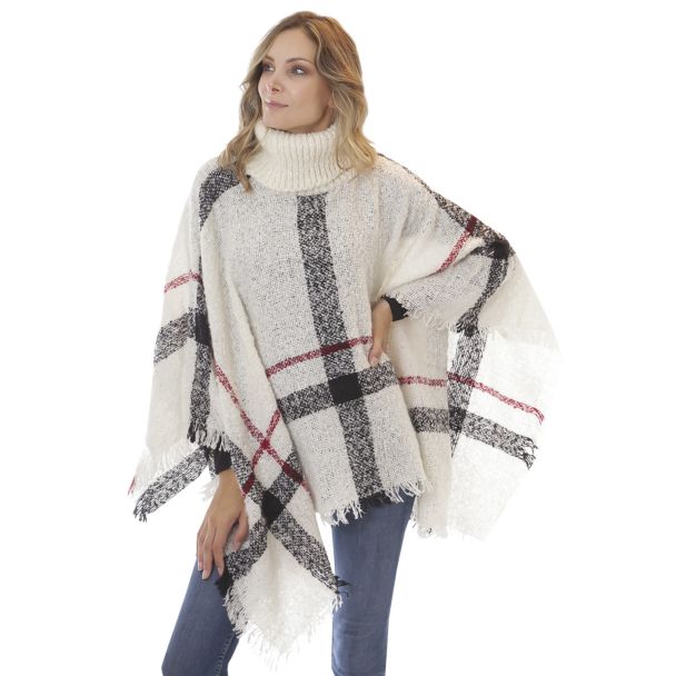 Poncho Blanco Invierno