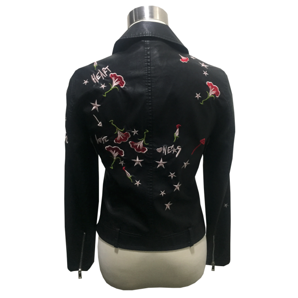 Chaqueta Ecocuero Negro