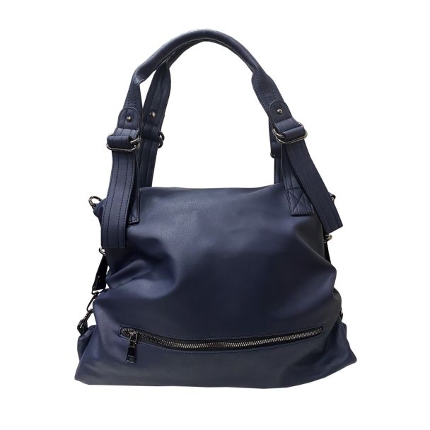 Cartera Cuero Ecológica Navy