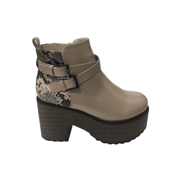 Botín Ecocuero Beige