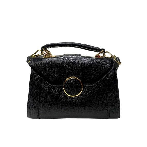 Cartera Cuero Negro