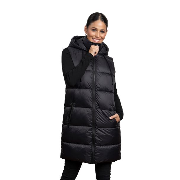Parka sin mangas CHG83 Poliéster Negro