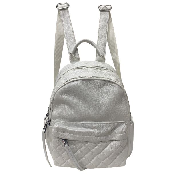Mochila Cuero Blanco