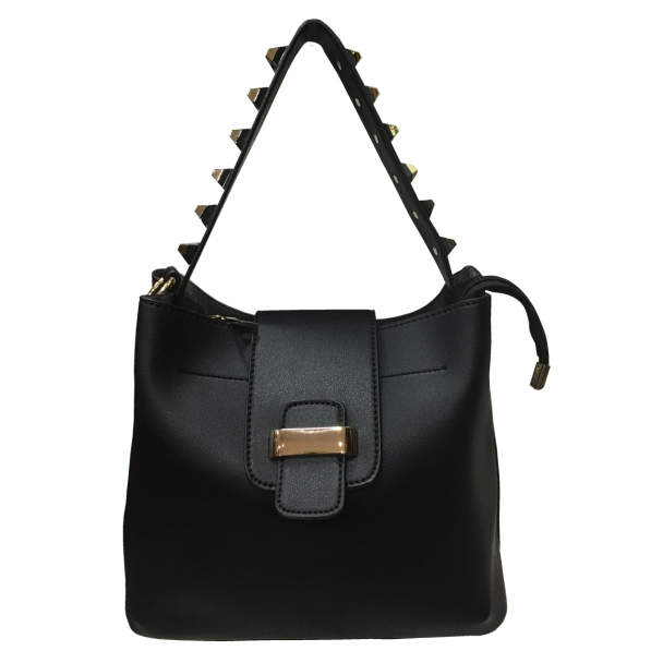Cartera Cuero Ecológica Negro