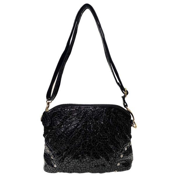 Cartera Cuero Negro