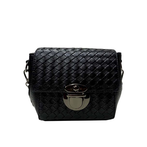 Cartera Cuero Ecológica Negro