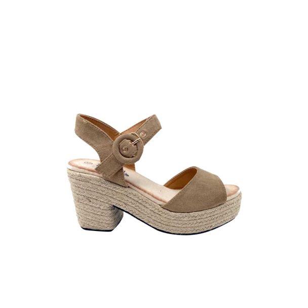 Sandalia Gamuza ecológica ZB019 Beige