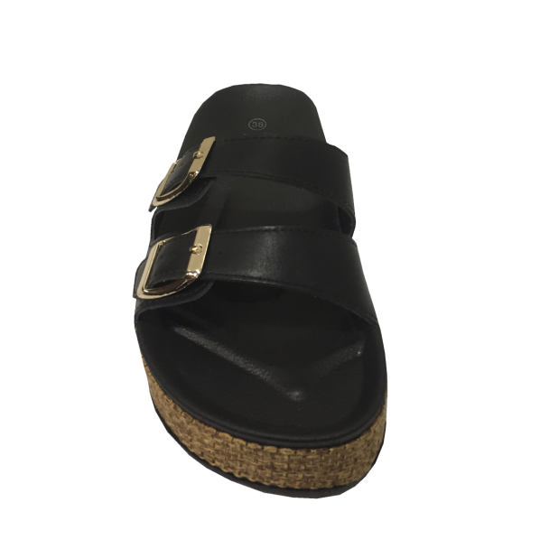 Sandalia Ecocuero Negro