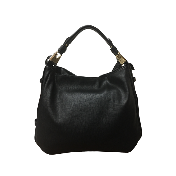 Cartera Cuero Ecológica Negro