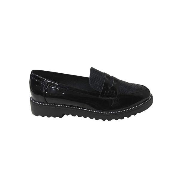 Mocasín Ecocuero Snake Negro