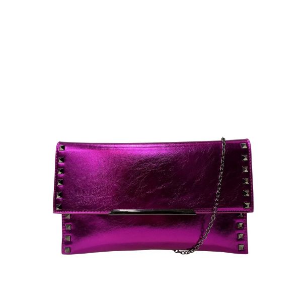 Cartera Cuero Ecológica Fucsia