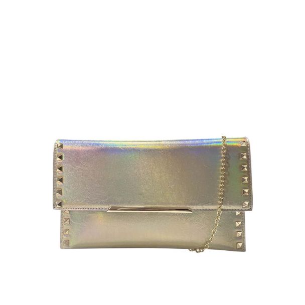 Cartera Cuero Ecológica Dorado