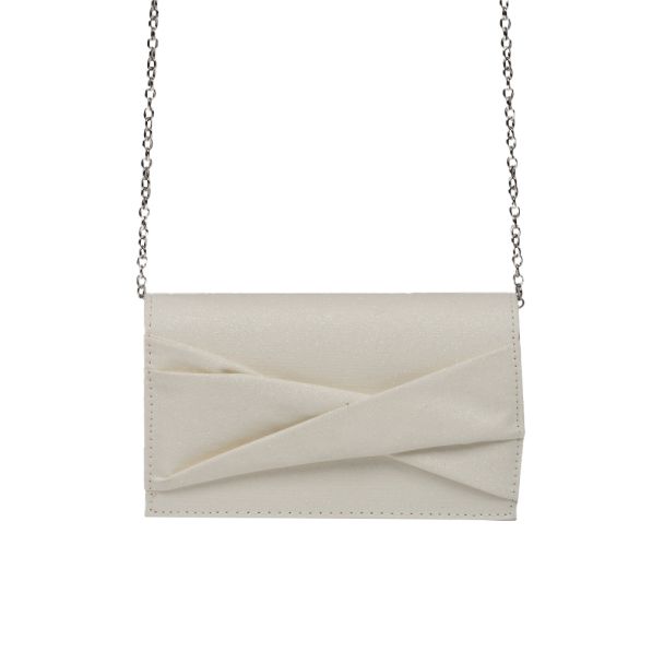Cartera de fiesta CRX18 Blanco Tela