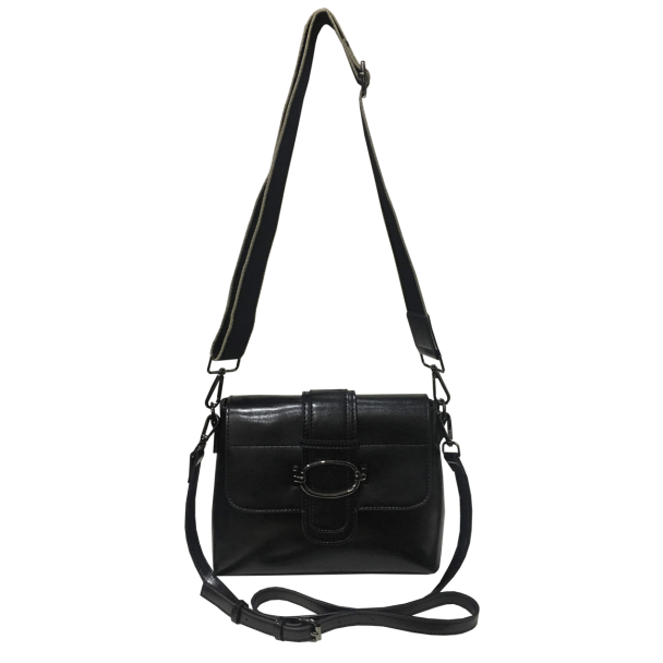 Cartera Cuero Negro