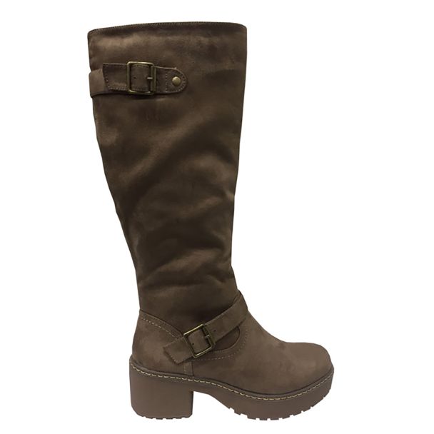 Bota Gamuza Ecológica Beige