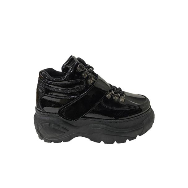 Zapatilla Ecocuero Negro