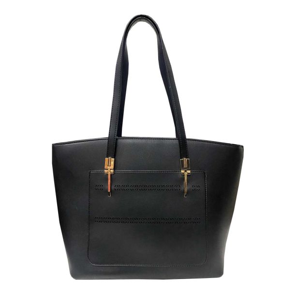 Cartera Cuero Ecológica Negro