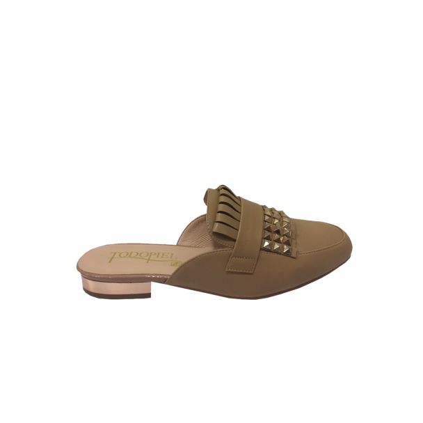 Mules Ecocuero Beige