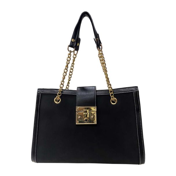 Cartera Cuero Ecológica Negro