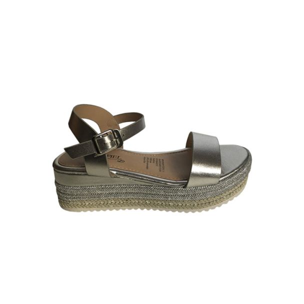 Sandalia Ecocuero Plata