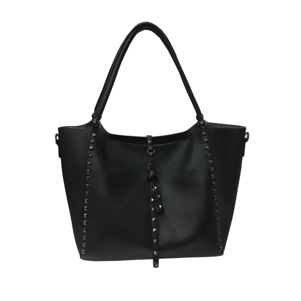 Cartera Cuero Ecológica Negro