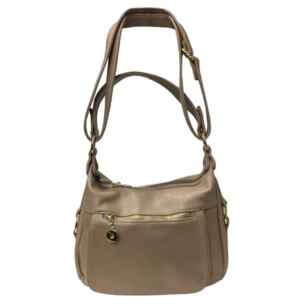 Cartera Cuero Ecológica Beige