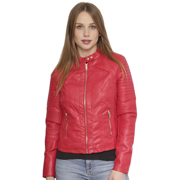 Chaqueta Ecocuero Rojo